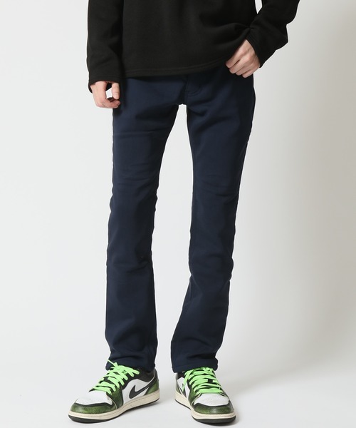 ARCADE（アーケード）の「裏地フリース ストレッチ 美脚スキニー 暖デニム & 暖チノパン（チノパンツ・メンズ・チャコール/ベージュ/ネイビー/ライトインディゴブルー/ノンウォッシュ/ブラック/カーキ・S/M/L/LL）」の6枚目の写真