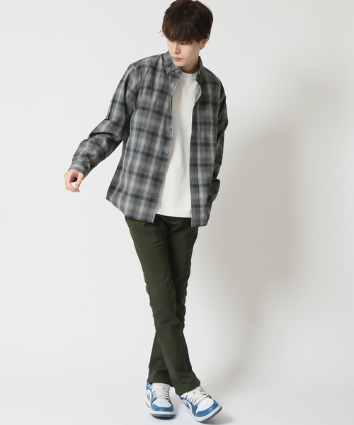 ARCADE（アーケード）の「裏地フリース ストレッチ 美脚スキニー 暖デニム & 暖チノパン（チノパンツ・メンズ・チャコール/ベージュ/ネイビー/ライトインディゴブルー/ノンウォッシュ/ブラック/カーキ・S/M/L/LL）」の17枚目の写真