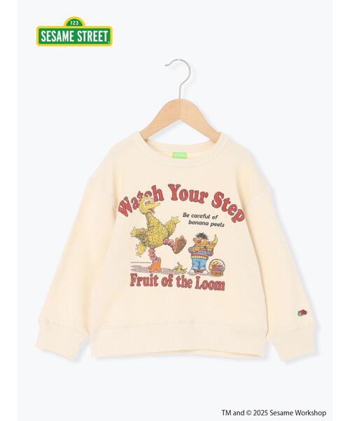 Samansa Mos2 Lagom（サマンサモスモスラーゴム）の「【FRUIT OF THE LOOM】ビッグバード トレーナー（Tシャツ/カットソー・キッズ・ブルー/キナリ・100/110/120/95/130）」の2枚目の写真