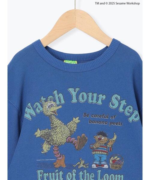 Samansa Mos2 Lagom（サマンサモスモスラーゴム）の「【FRUIT OF THE LOOM】ビッグバード トレーナー（Tシャツ/カットソー・キッズ・ブルー/キナリ・100/110/120/95/130）」の4枚目の写真