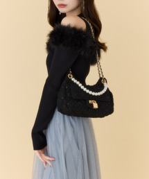 2WAYパッドロックショルダーバッグ 秋服 冬服