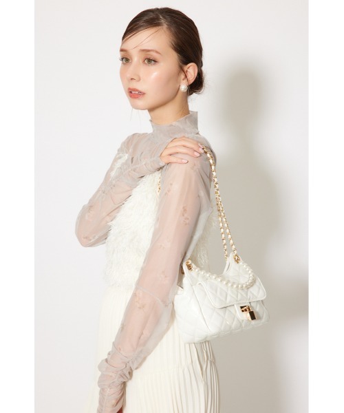 rienda（リエンダ）の「2WAYパッドロックショルダーバッグ 秋服 冬服（ショルダーバッグ・レディース・ブラック/レッド/ホワイト・FREE）」の4枚目の写真