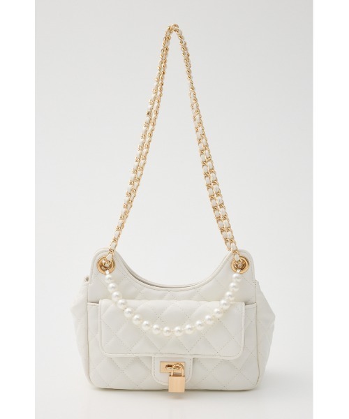 rienda（リエンダ）の「2WAYパッドロックショルダーバッグ 秋服 冬服（ショルダーバッグ・レディース・ブラック/レッド/ホワイト・FREE）」の5枚目の写真