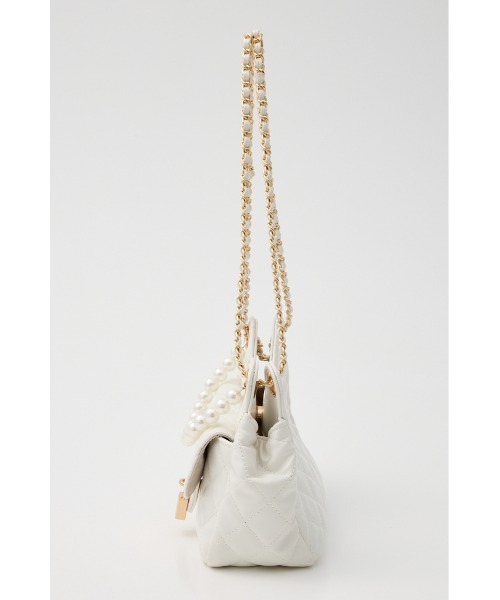 rienda（リエンダ）の「2WAYパッドロックショルダーバッグ 秋服 冬服（ショルダーバッグ・レディース・ブラック/レッド/ホワイト・FREE）」の7枚目の写真