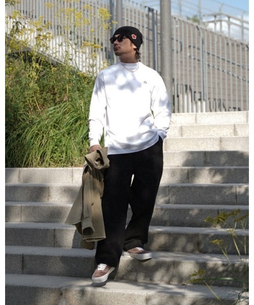 #Re:room（リルーム）の「ヘビーチノツータックワイドパン（チノパンツ・メンズ・ブラック/カーキ/オフホワイト・SMALL/MEDIUM）」の19枚目の写真