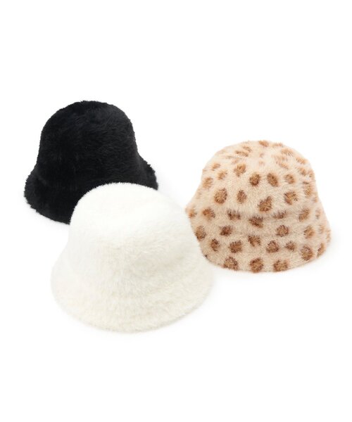 LOVETOXIC（ラブトキシック）の「【LTXC】シャギーバケハ（ハット・キッズ・オフホワイト/ベージュ/ブラック・F）」の7枚目の写真