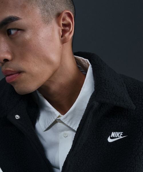 NIKE(ナイキ)の「NIKE AS M NK CLUB SHERPA COACHES JK HV1430(ブルゾン・メンズ・ブラック/オレンジ・M/L)」の6枚目の写真