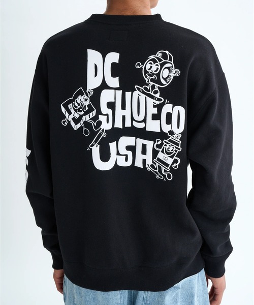 DC SHOES(ディーシーシューズ)の「25 NAUGHTY BOYS CREW/DCバックプリントクルーネックスウェットトレーナー(スウェット・メンズ・ブラック/グレー/ブラック×ピンク・MEDIUM/LARGE/X-LARGE)」の11枚目の写真