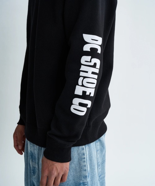 DC SHOES(ディーシーシューズ)の「25 NAUGHTY BOYS CREW/DCバックプリントクルーネックスウェットトレーナー(スウェット・メンズ・ブラック/グレー/ブラック×ピンク・MEDIUM/LARGE/X-LARGE)」の9枚目の写真