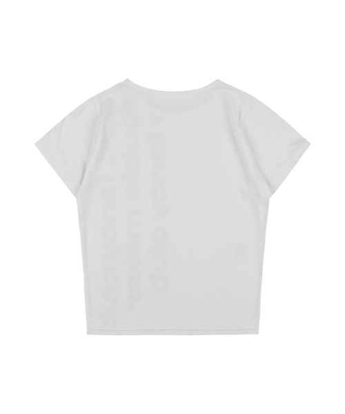 FANCY CLUB(ファンシークラブ)の「ベイウォッチ クロップTシャツ (ホワイト) F25QB103(Tシャツ/カットソー・レディース・ホワイト・FREE)」の5枚目の写真