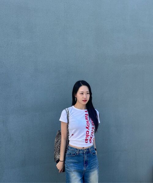 FANCY CLUB(ファンシークラブ)の「ベイウォッチ クロップTシャツ (ホワイト) F25QB103(Tシャツ/カットソー・レディース・ホワイト・FREE)」の7枚目の写真