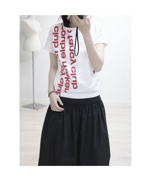 FANCY CLUB(ファンシークラブ)の「ベイウォッチ クロップTシャツ (ホワイト) F25QB103(Tシャツ/カットソー・レディース・ホワイト・FREE)」の18枚目の写真
