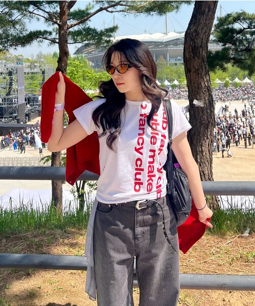 FANCY CLUB(ファンシークラブ)の「ベイウォッチ クロップTシャツ (ホワイト) F25QB103(Tシャツ/カットソー・レディース・ホワイト・FREE)」の19枚目の写真