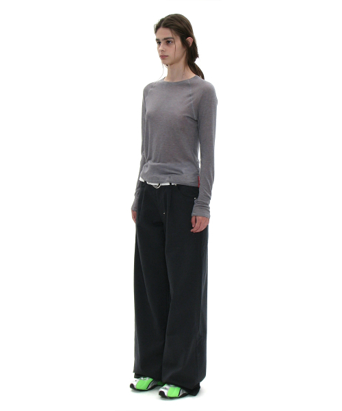 PARTIMENTO WOMEN(パルティメントウィメン)の「PWC シア レグラン ロングスリーブTシャツ_メランジ(Tシャツ/カットソー・レディース・その他・LARGE/SMALL/MEDIUM)」の2枚目の写真