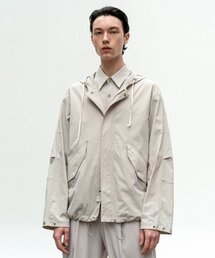 軽量パーカージャンパーグレーベージュ