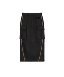 JOEL Cargo Long Skirt Black
