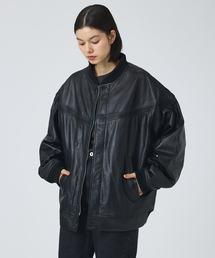 【TOWNCRAFT/タウンクラフト】Leather Derby Jacket / レザー ダービー ジャケット/ユニセックス