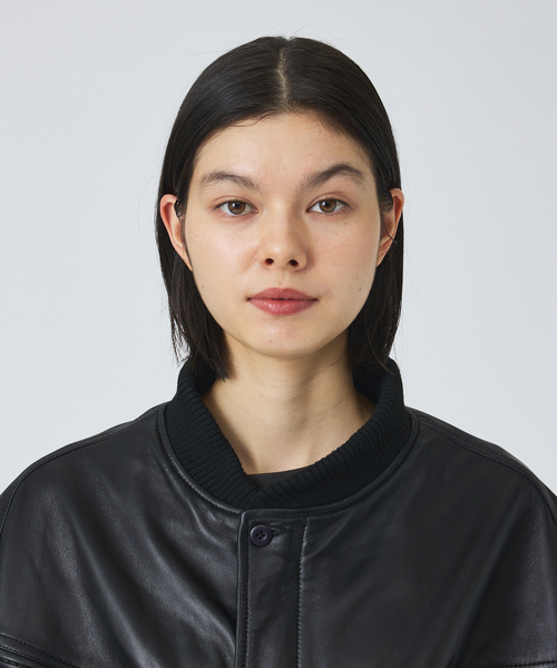 TOWNCRAFT(タウンクラフト)の「【TOWNCRAFT/タウンクラフト】Leather Derby Jacket / レザー ダービー ジャケット/ユニセックス(ブルゾン・メンズ・ブラック・L/M)」の9枚目の写真