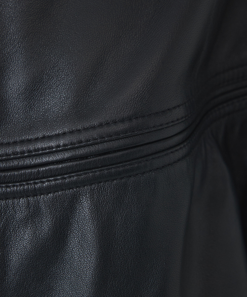 TOWNCRAFT(タウンクラフト)の「【TOWNCRAFT/タウンクラフト】Leather Derby Jacket / レザー ダービー ジャケット/ユニセックス(ブルゾン・メンズ・ブラック・L/M)」の11枚目の写真