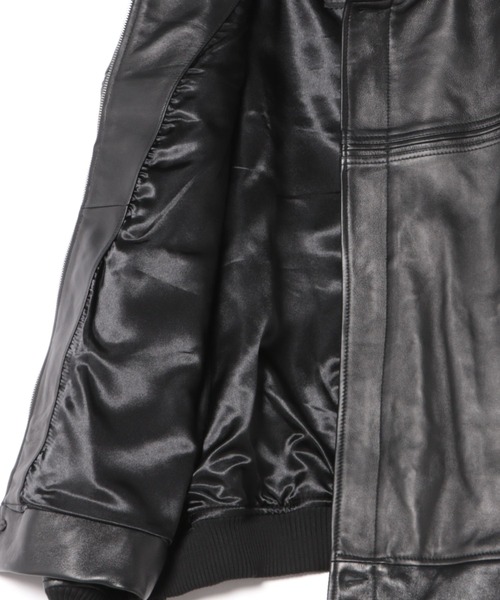 TOWNCRAFT(タウンクラフト)の「【TOWNCRAFT/タウンクラフト】Leather Derby Jacket / レザー ダービー ジャケット/ユニセックス(ブルゾン・メンズ・ブラック・L/M)」の13枚目の写真