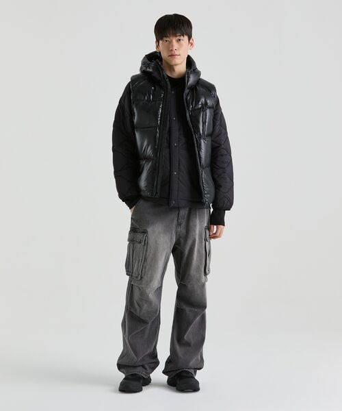 MUSINSA STANDARD（ムシンサスタンダード）の「テンセルスリムモックネック長袖Tシャツ[ブラック]（Tシャツ/カットソー・メンズ・その他・MEDIUM/LARGE/X-LARGE/XX-LARGE/SMALL）」の18枚目の写真