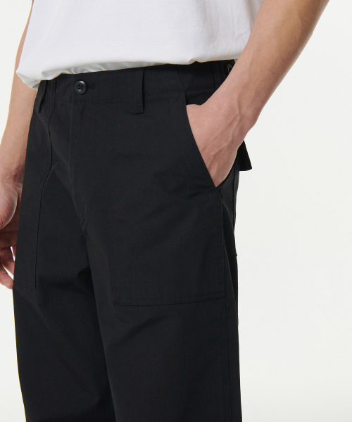 MUSINSA STANDARD（ムシンサスタンダード）の「リップストップパーティグパンツ[ブラック]（その他パンツ・メンズ・その他・40/38/42/36/34/28/29/32/30/31/33/26/27）」の5枚目の写真