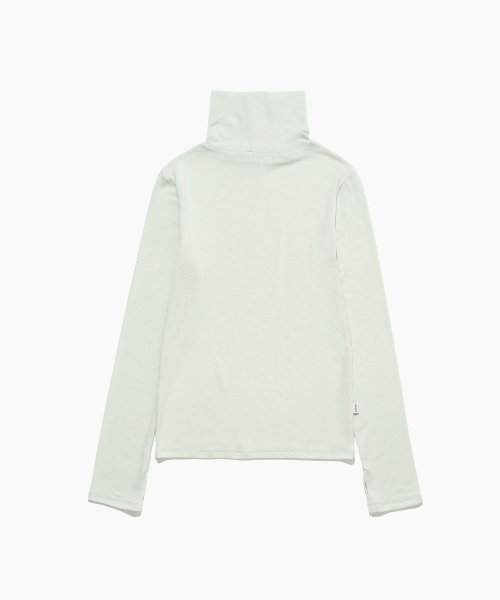 TTUDEMENT(トュードメント)の「ROLL-NECK LONG SLEEVE TOP MINT(Tシャツ/カットソー・レディース・その他・FREE)」の5枚目の写真