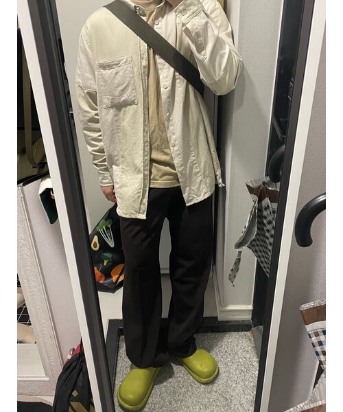 MUSINSA STANDARD（ムシンサスタンダード）の「リアルワイドヒドゥンバンディングスラックス[ダークブラウン]（スラックス・メンズ・その他・33/26/27/28/29/42/36/34/32/30/31/40/38）」の8枚目の写真