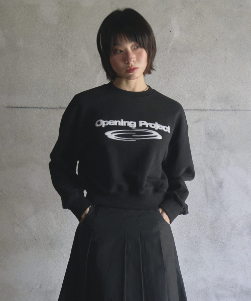 セール】W Identity Sweatshirt - Black（スウェット）｜Opening