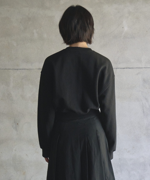 セール】W Identity Sweatshirt - Black（スウェット）｜Opening