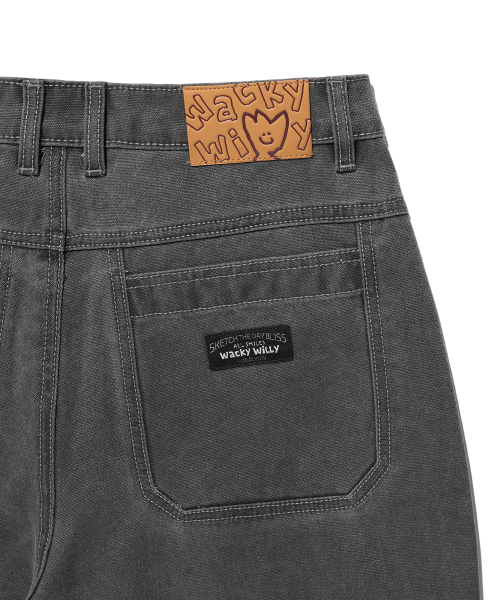 Wacky WiLLy(ワッキーウィリー)の「ダイングコットン切り替えパンツチャコール(その他パンツ・レディース・その他・SMALL/MEDIUM/LARGE)」の7枚目の写真