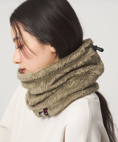 THE NORTH FACE（ザノースフェイス）の「＜THE NORTH FACE＞スーパーバーサロフトネックゲイター（ネックウォーマー/スヌード・レディース・ブラック/モカ・FREE）」の2枚目の写真