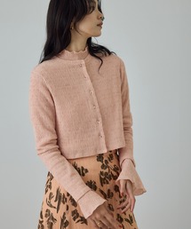 ボタニカルダイコンパクトカーディガン/イージーケア・アンサンブル対応