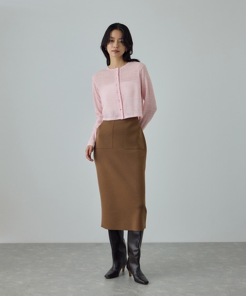 ROPE'(ロペ)の「ボタニカルダイコンパクトカーディガン/イージーケア・アンサンブル対応(カーディガン/ボレロ・レディース・サックスブルー/オレンジ系その他4/ピンク系その他2・FREE)」の16枚目の写真