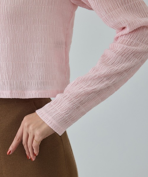 ROPE'(ロペ)の「ボタニカルダイコンパクトカーディガン/イージーケア・アンサンブル対応(カーディガン/ボレロ・レディース・サックスブルー/オレンジ系その他4/ピンク系その他2・FREE)」の10枚目の写真