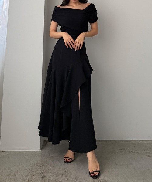 Louere(ルエレ)の「イレヘムスリットフレアスカート(スカート・レディース・アイボリー/チャコール/ブラック・MEDIUM/SMALL/X-LARGE/LARGE)」の20枚目の写真