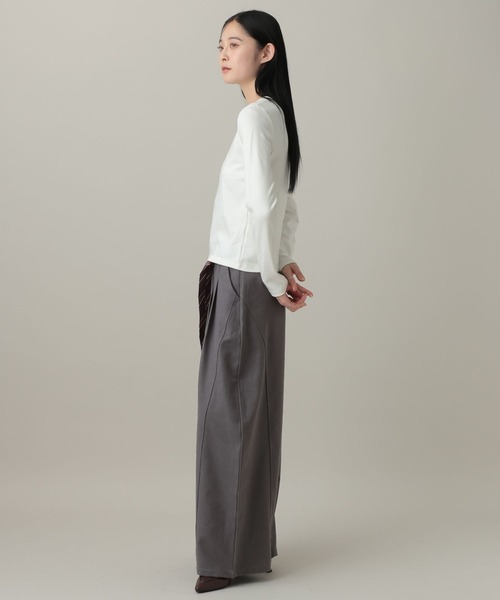 3.3 Field Trip （3.3フィールドトリップ）の「3.3 Field Trip／タイ付きワイドスラックス（その他パンツ・レディース・グレー/ブラック・SMALL/MEDIUM）」の10枚目の写真