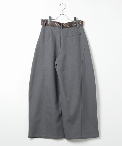 3.3 Field Trip （3.3フィールドトリップ）の「3.3 Field Trip／タイ付きワイドスラックス（その他パンツ・レディース・グレー/ブラック・SMALL/MEDIUM）」の15枚目の写真