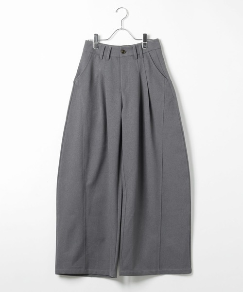 3.3 Field Trip （3.3フィールドトリップ）の「3.3 Field Trip／タイ付きワイドスラックス（その他パンツ・レディース・グレー/ブラック・SMALL/MEDIUM）」の16枚目の写真