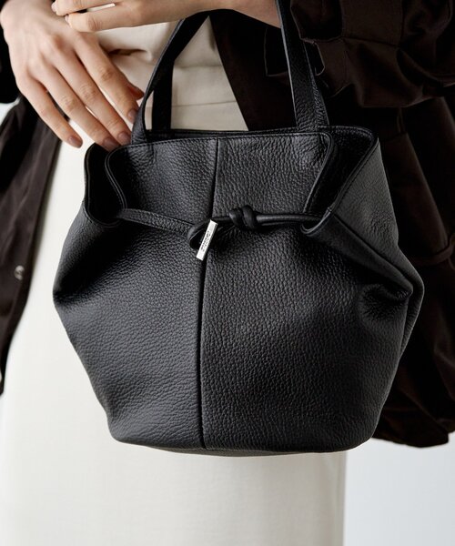 russet（ラシット）の「レザー2WAYミニトートバッグ（トートバッグ・レディース・アイボリー/ブラック/グレー系その他・FREE）」の3枚目の写真