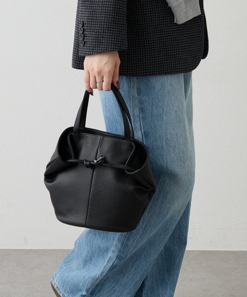 russet（ラシット）の「レザー2WAYミニトートバッグ（トートバッグ・レディース・アイボリー/ブラック/グレー系その他・FREE）」の8枚目の写真