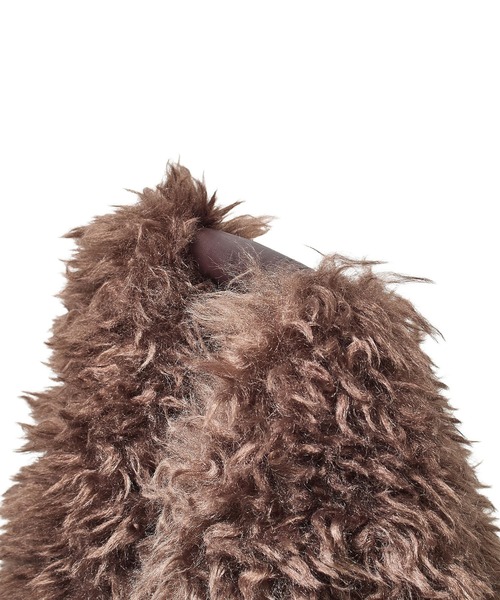 LE VERNIS（ル・ベルニ）の「(LE VERNIS)FAKE FUR BIG BAG（ショルダーバッグ・レディース・ブラウン/ライトグレー・ONE SIZE）」の10枚目の写真