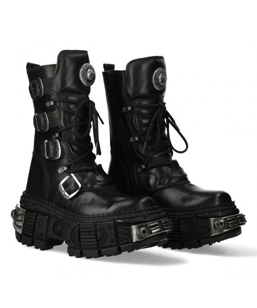 NEW ROCK（ニューロック）の「NEW ROCK/ニューロック/M-WALL1473-S3（ブーツ・メンズ・ブラック・43）」の2枚目の写真