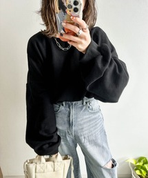 《emaさんコラボ》裏起毛 ワッフルトップス
