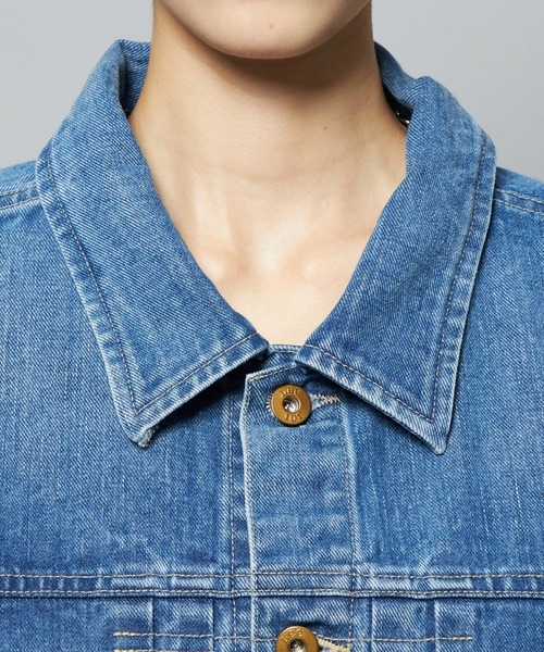 Lee(リー)の「Lee/リー【101周年記念モデル】101 LOOSEFIT COWBOYJACKET(デニムジャケット・レディース・ブルー・MEDIUM/SMALL)」の9枚目の写真