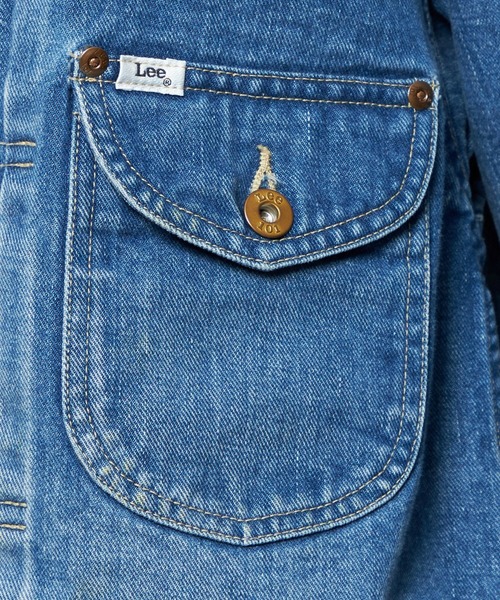 Lee(リー)の「Lee/リー【101周年記念モデル】101 LOOSEFIT COWBOYJACKET(デニムジャケット・レディース・ブルー・MEDIUM/SMALL)」の11枚目の写真
