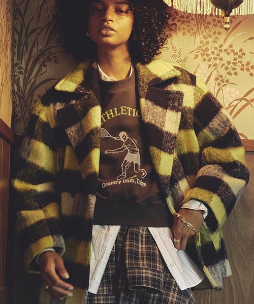 ROSE BUD（ローズバッド）の「SHAGGY CHECK COAT（その他アウター