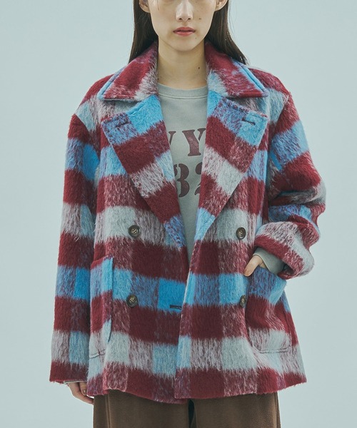 ROSE BUD（ローズバッド）の「SHAGGY CHECK COAT（その他アウター