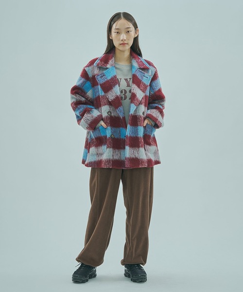 ROSE BUD（ローズバッド）の「SHAGGY CHECK COAT（その他アウター・レディース・イエロー/ブルー・ONE SIZE）」の15枚目の写真