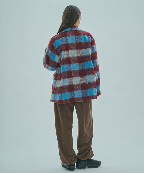 ROSE BUD（ローズバッド）の「SHAGGY CHECK COAT（その他アウター・レディース・イエロー/ブルー・ONE SIZE）」の18枚目の写真